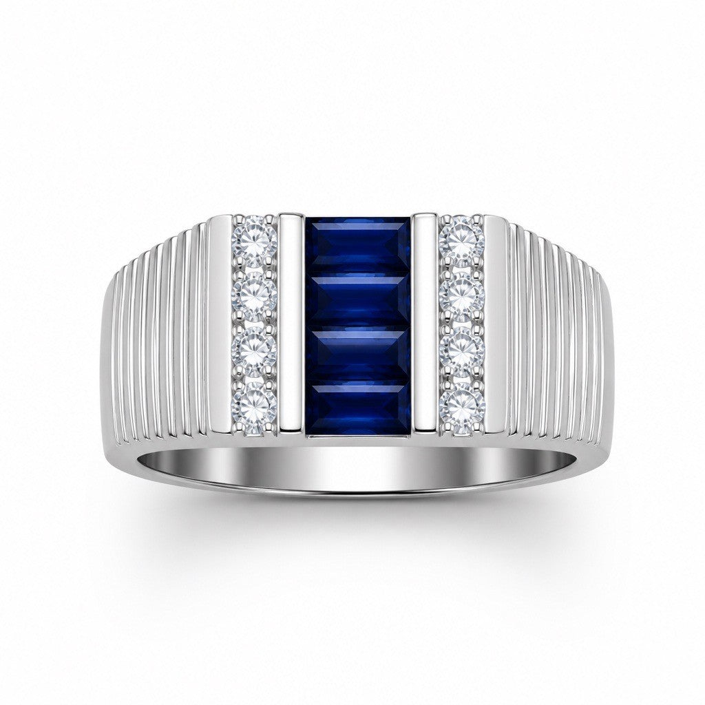 Colored Stone Rings  -  Men'