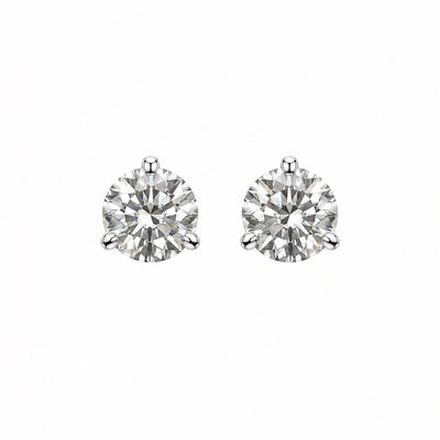 Lab grown diamond earring