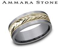 Gold Wedding Bands  -  Men'