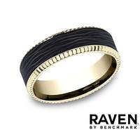 Gold Wedding Bands  -  Men'