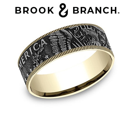 Gold Wedding Bands  -  Men'