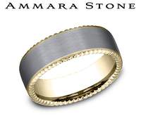 Gold Wedding Bands  -  Men'