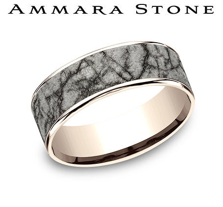 Gold Wedding Bands  -  Men'