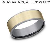 Gold Wedding Bands  -  Men'