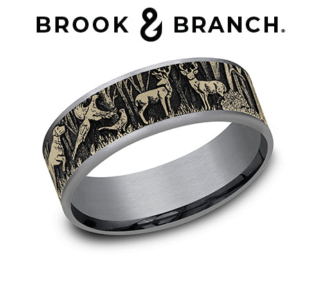 Gold Wedding Bands  -  Men'