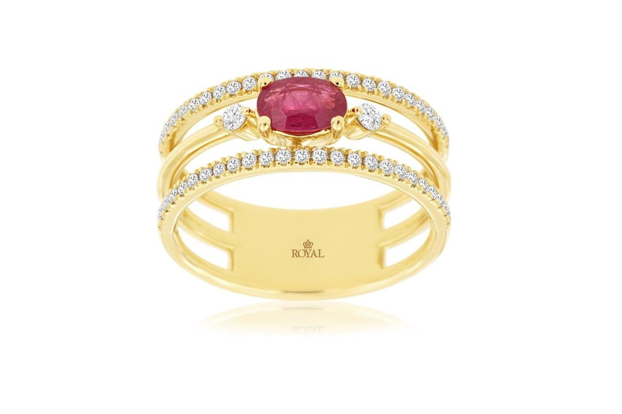 Colored Stone Rings  -  Women'