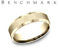 Gold Wedding Bands  -  Men'