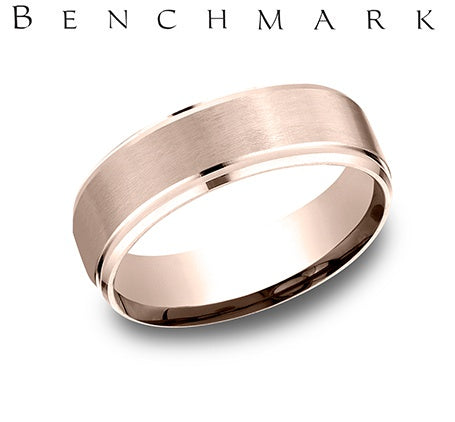 Gold Wedding Bands  -  Men'