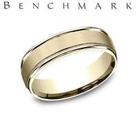 Gold Wedding Bands  -  Men'