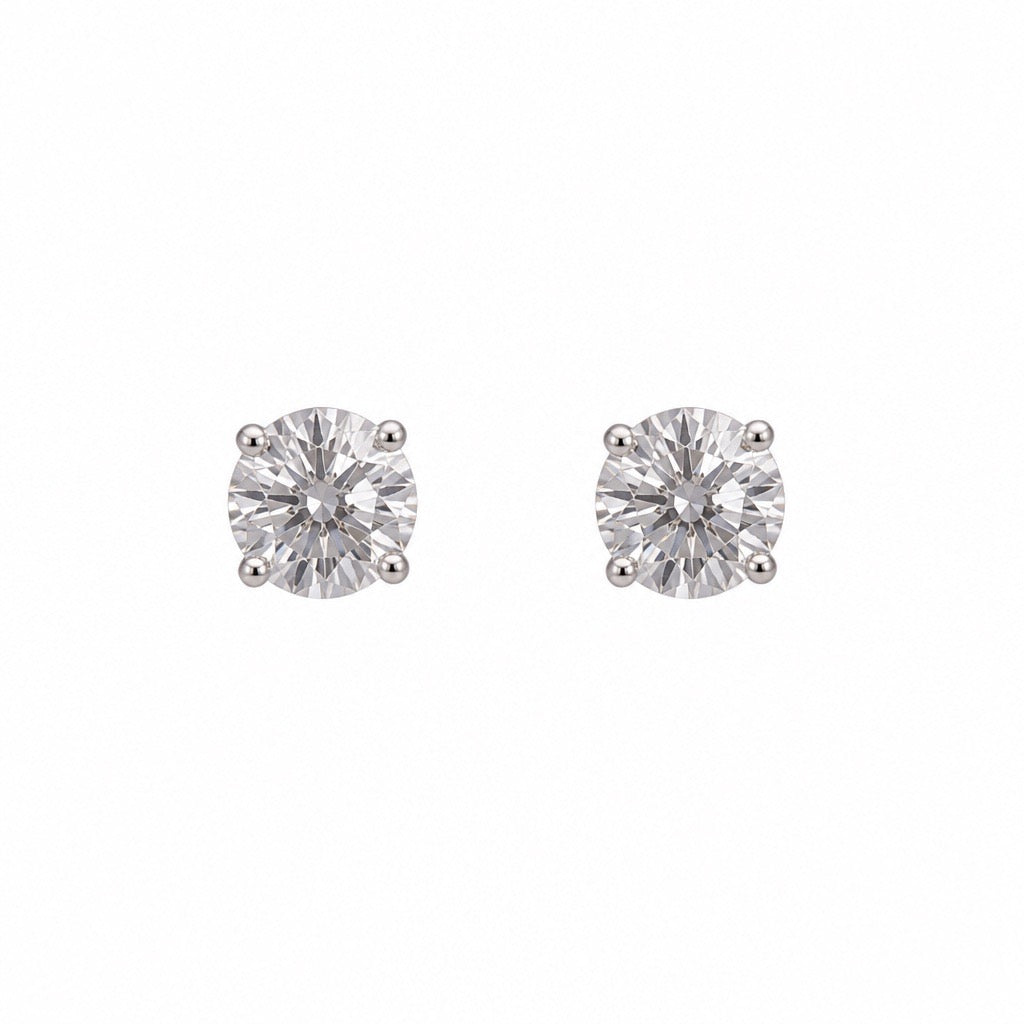 Lab grown diamond earring