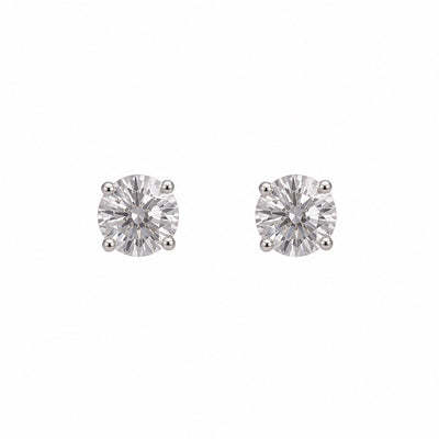 Lab grown diamond earring