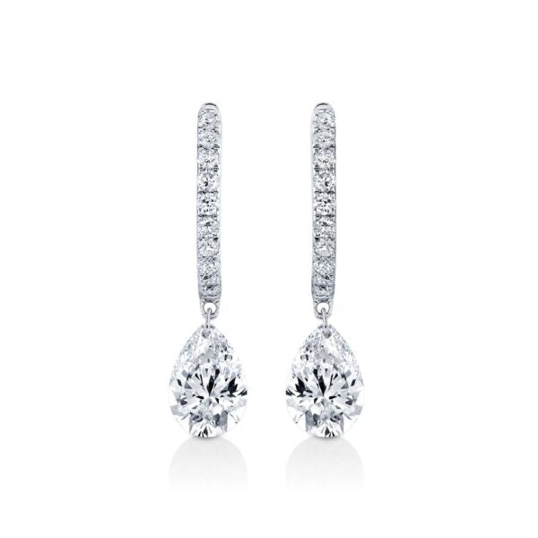 Lab grown diamond earring