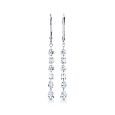 Lab grown diamond earring
