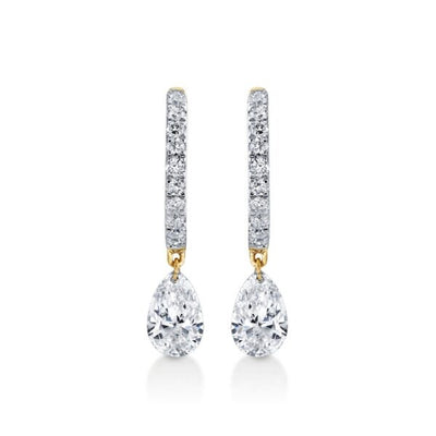 Lab grown diamond earring