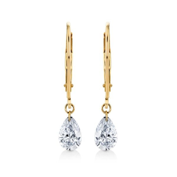 Lab grown diamond earring