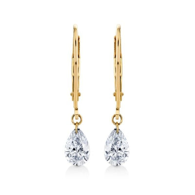 Lab grown diamond earring