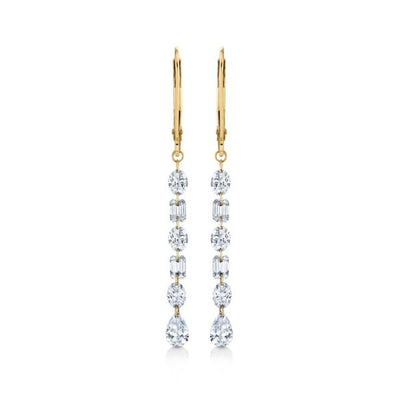 Lab grown diamond earring