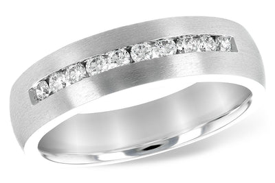 Diamond Wedding Bands  -  Men'