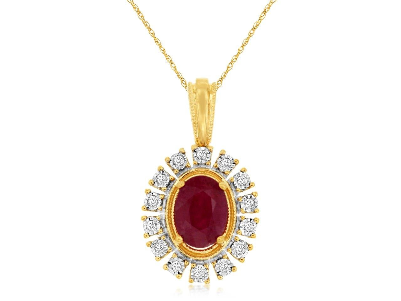 Colored Stone Pendant