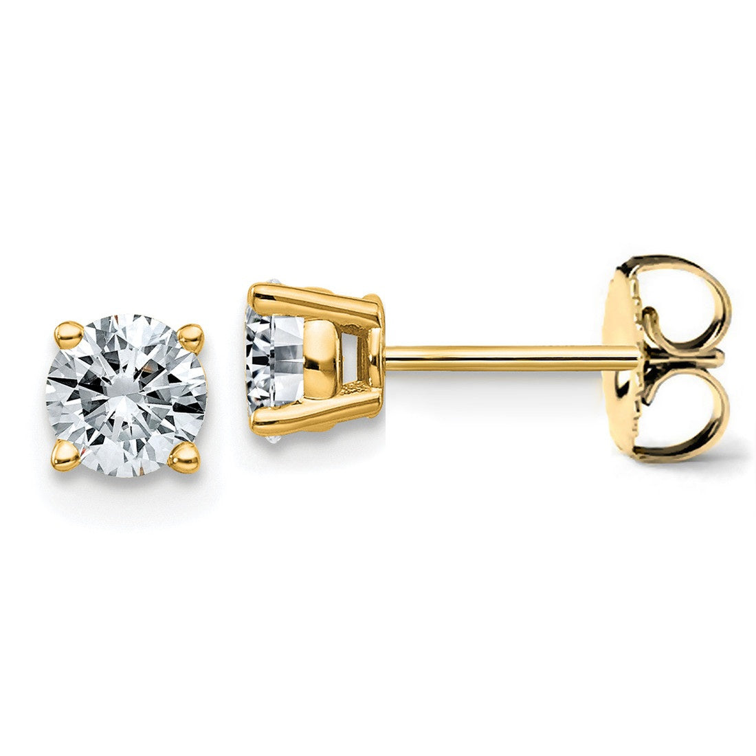 Lab grown diamond earring
