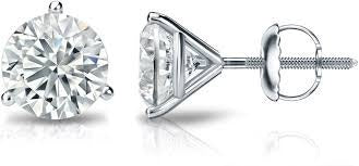 Lab grown diamond earring