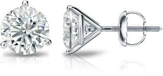 Lab grown diamond earring