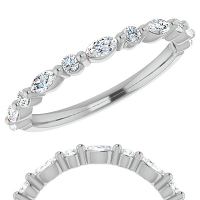 Diamond Wedding Bands  -  Women'