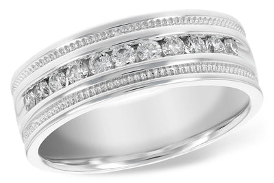 Diamond Wedding Bands  -  Men'