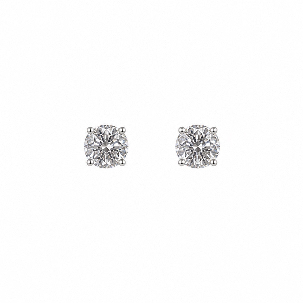 Lab grown diamond earring