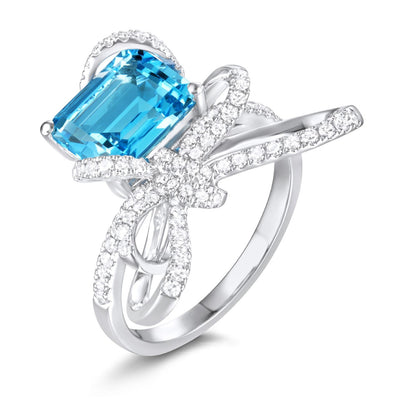 Colored Stone Rings  -  Women'