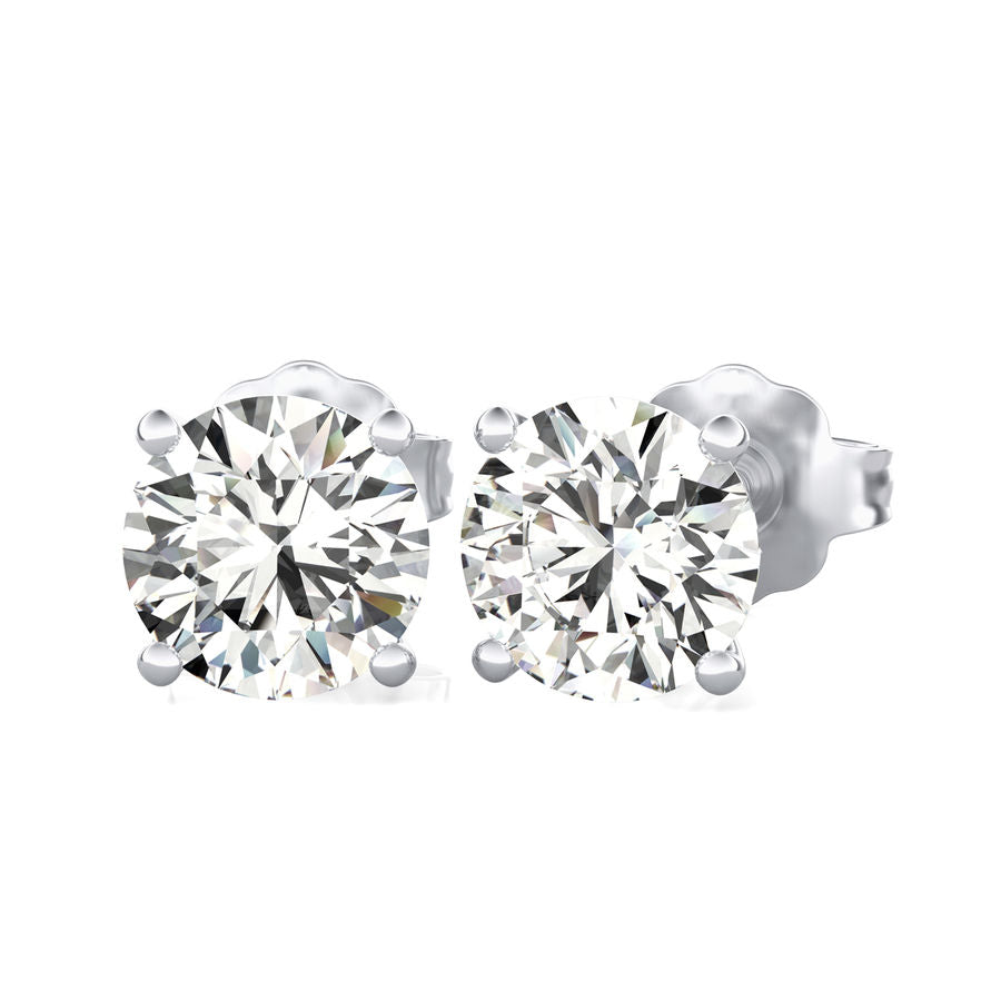 Lab grown diamond earring